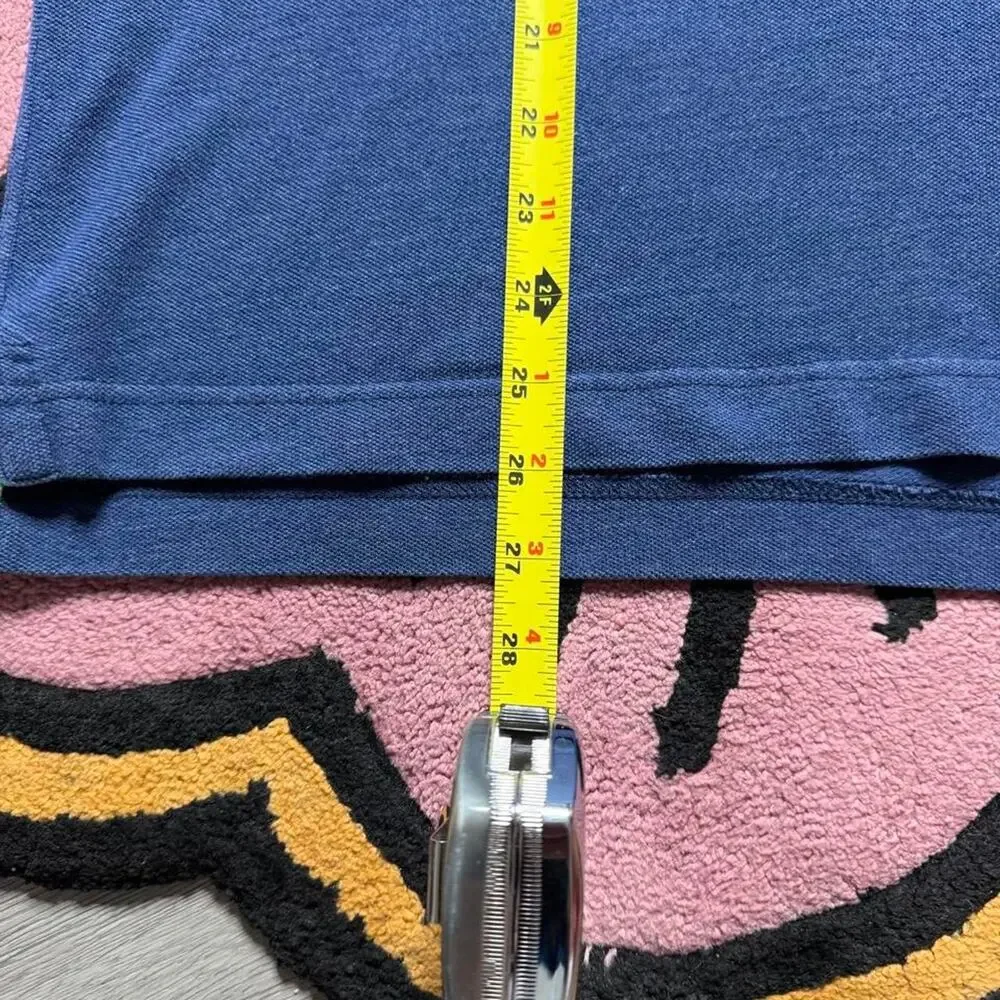 Abercrombie & Fitch Embroidered Logo Muscle Polo Shirt Size 2XL Blue